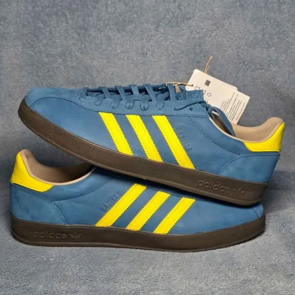 Adidas Gazelle Indoor Pro Blue/Yellow Mens US 12